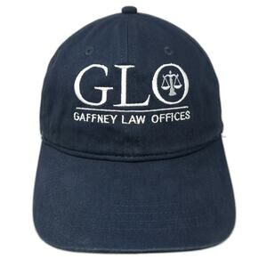 Queensboro Baseball Cap Blue One Size Gaffney Law Offices GLO Embroidered Hat